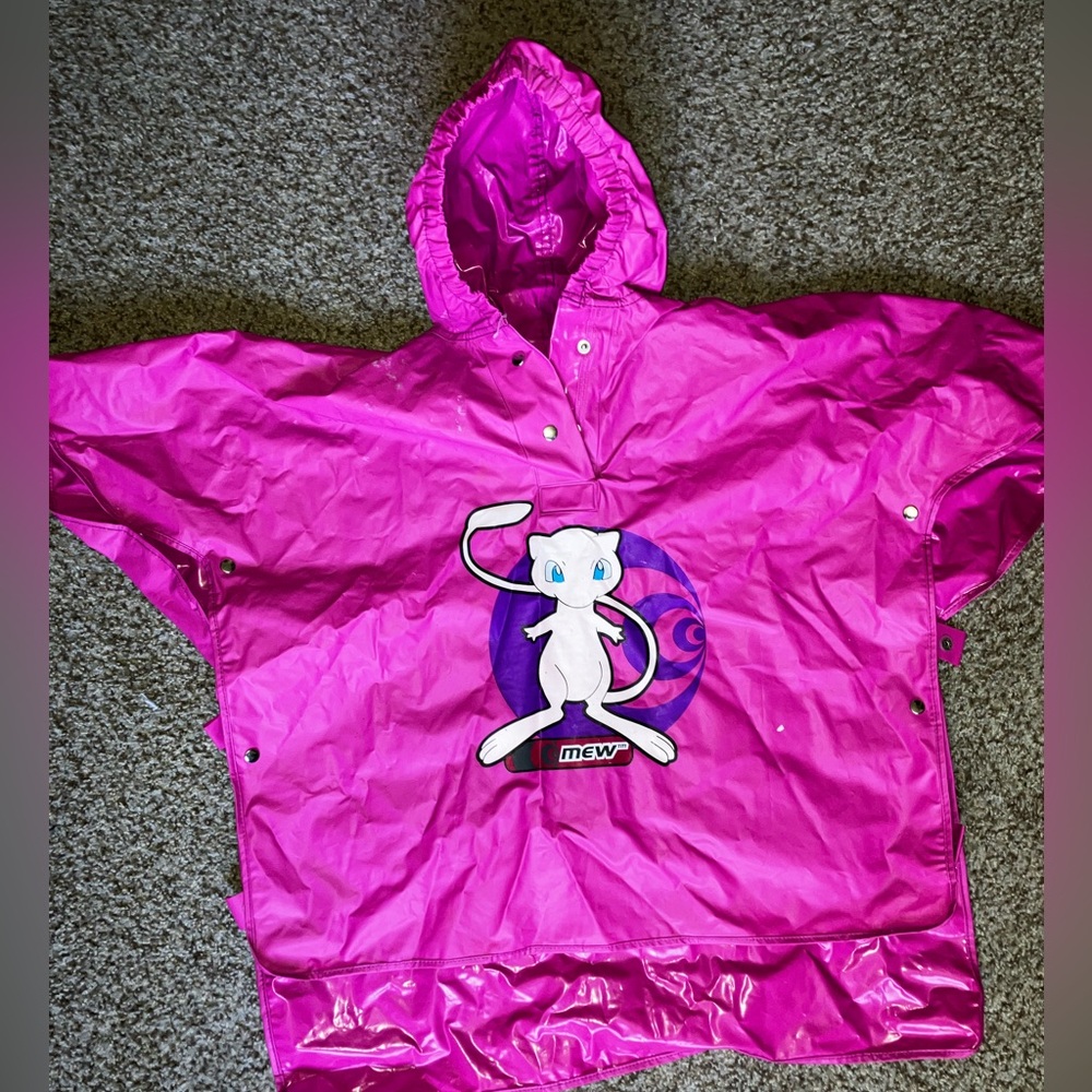 Vintage PVC Pokemon Rain Poncho